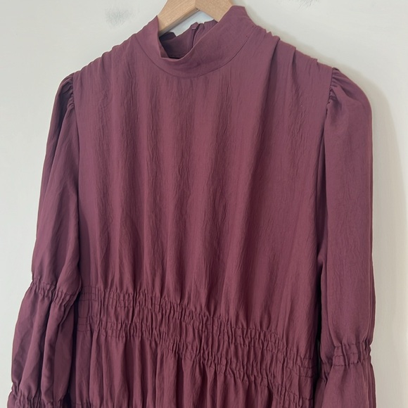 Zara Maxi Dress Long Sleeve Pottery Barn Collab Size Med / Large - Picture 6 of 12